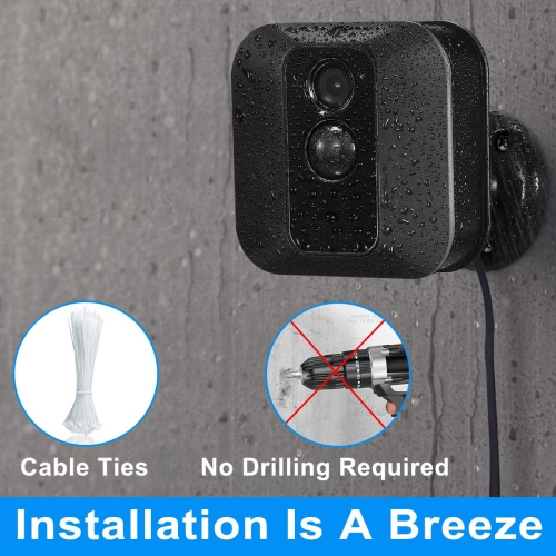 Blink XT XT2 Micro USB Cable with Charger Adapter, Charger Brick and Right Angled 90 Degree Micro USB End Charging Cord, Outdoor Waterproof Power