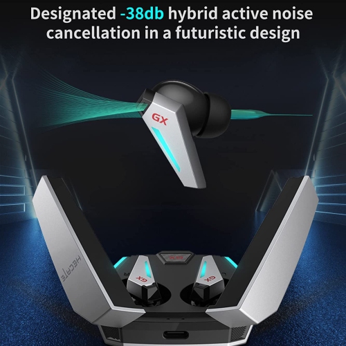 HECATE GX07 True Wireless Bluetooth Gaming Earbuds - Advanced Hybrid Active Noise Cancellation Earbuds with 60ms Low Latency