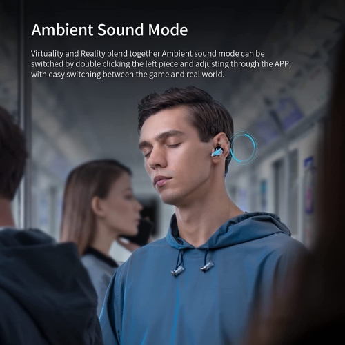 HECATE GX07 True Wireless Bluetooth Gaming Earbuds - Advanced Hybrid Active Noise Cancellation Earbuds with 60ms Low Latency