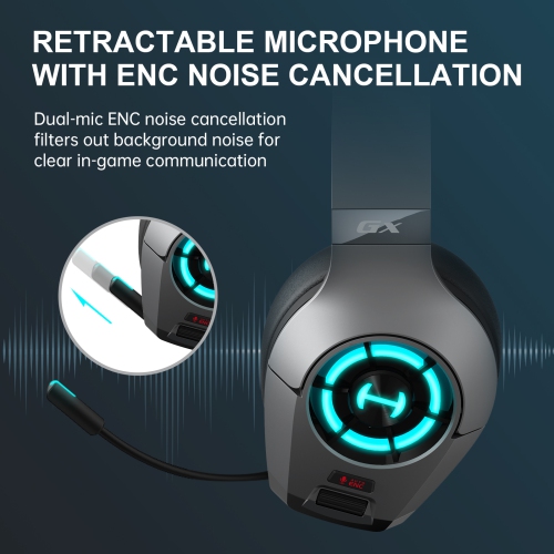 HECATE GX Hi-Res Gaming Wired Gaming Headsets with Microphone RGB Lighting - ENC Noise Cancelling