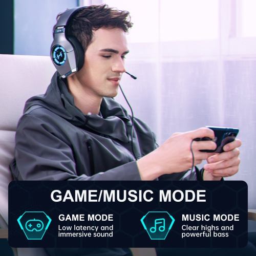 HECATE GX Hi-Res Gaming Wired Gaming Headsets with Microphone RGB Lighting - ENC Noise Cancelling