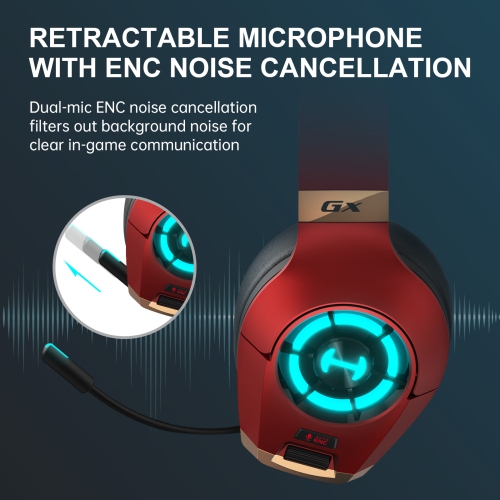 HECATE by Edifier GX Hi-Res Wired Gaming Headphones with Microphone - ENC Noise Cancelling - 50mm Driver