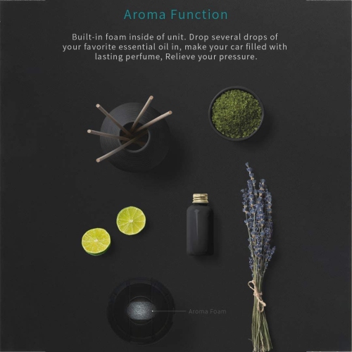 ISTAR Car Air Purifier Air Portable Air Ionizer Remove Dust for Home Reduce Odor and Allergies from Mold, Smoke, Dust, Pollen and Pet Dander Black