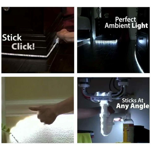 Lampe de nuit à DEL USB pour armoire à détecteur de mouvement sans fil