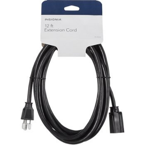INSIGNIA  - Ns-Hw302 12Ft Extension Power Cord In Black