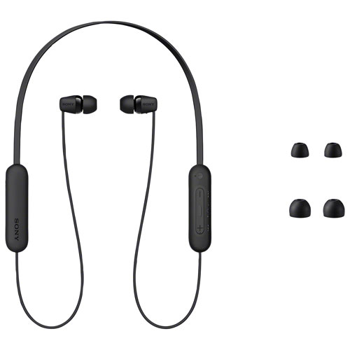 Sony WIC100 In-Ear Bluetooth Headphones - Black | Best Buy Canada