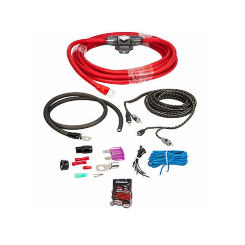 Kit de câblage d'amplificateur de calibre 4 Rockford Fosgate RFK4I - comprend un câble de raccordement RCA de 20 pieds