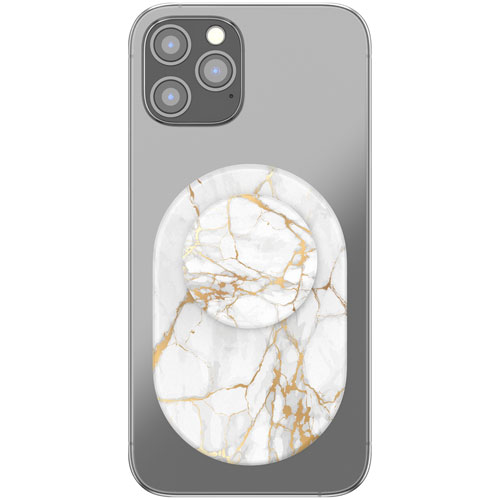 PopSockets MagSafe PopGrip Universal Cell Phone Expanding Grip & Stand - Gold Lutz Marble