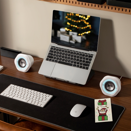 Edifier Computer Speakers, USB-Powered Bluetooth Gaming Speakers, RGB Lights, G1000 White