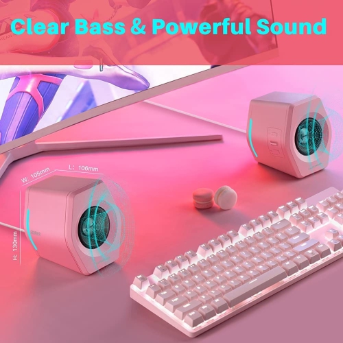Edifier Hecate G2000 32W RGB Gaming Computer Speakers – Pink