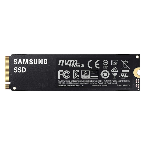 Disque SSD interne M.2 2280 1&nbsp;To PCIe Gen 4 x4 NVMe 2,0 990 de Samsung avec micro connecteurs 5&nbsp;mm, dissipateur thermique discret et vis de