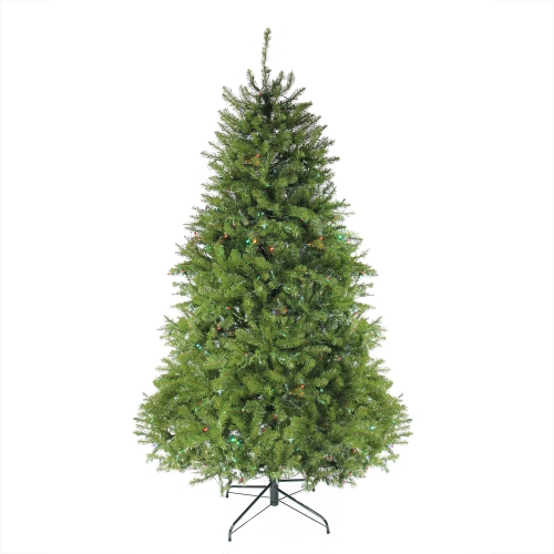 NORTHLIGHT  7.5 Ft Pre-Lit Full Northern Pine Artificial Christmas Tree - Multicolor Lights