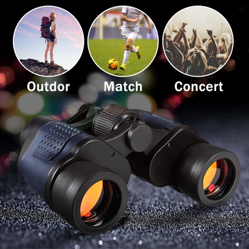 Waterproof HD Telescope 60X60 Binoculars Hd 3000M High Power For Outdoor Hunting Night Vision binocular Fixed Zoom