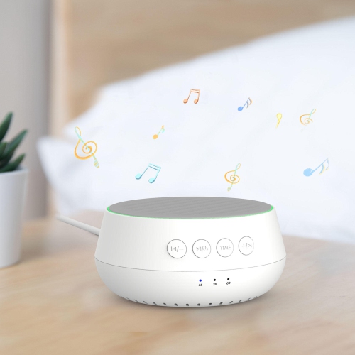 Sound Box Wireless Charger Sleep Instrument with 25 Natural Soothing Sounds，3 Timer and Memory Function - PrimeCables®