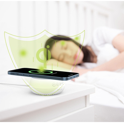 Sound Box Wireless Charger Sleep Instrument with 25 Natural Soothing Sounds,3 Timer and Memory Function - PrimeCables®