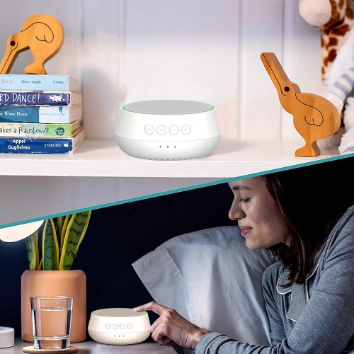 Sound Box Wireless Charger Sleep Instrument with 25 Natural Soothing Sounds,3 Timer and Memory Function - PrimeCables®