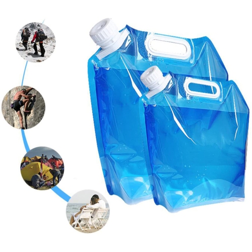 5L Water Storage Bag Folding Drinking Container Outdoor for Sport Camping Hiking Picnic BBQ Sport Riding Mountaineer…