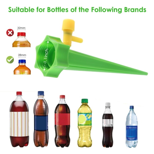 Self Watering Stakes Water Spikes Automatic Drip Irrigation System with Slow Release Control Valve Switch for Garden Plants Indoor & Outdoor