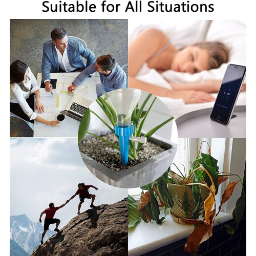 Self Watering Stakes Water Spikes Automatic Drip Irrigation System with Slow Release Control Valve Switch for Garden Plants Indoor & Outdoor