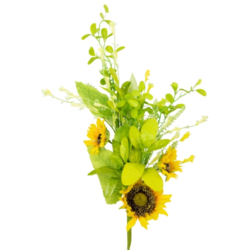 33" Sunflower and Wildflower Artificial Floral Silk Spray