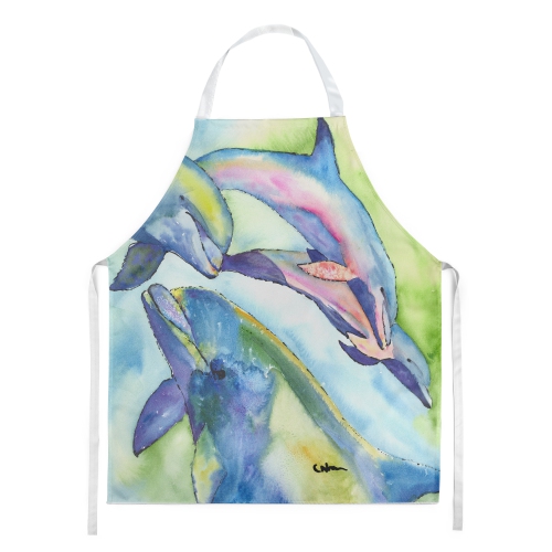 Caroline's Treasures 8548APRON Dolphins Apron, Large, multicolor