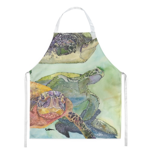 Caroline's Treasures 8549APRON Turtle Loggerhead Family Apron, Large, multicolor