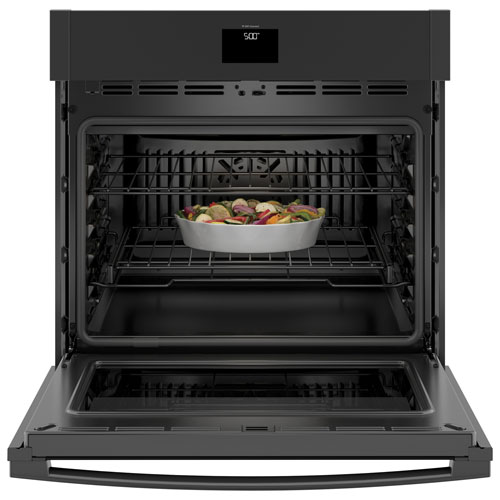 GE 30" 5 Cu. Ft. True Convection Electric Wall Oven (JTS5000DNBB) - Black