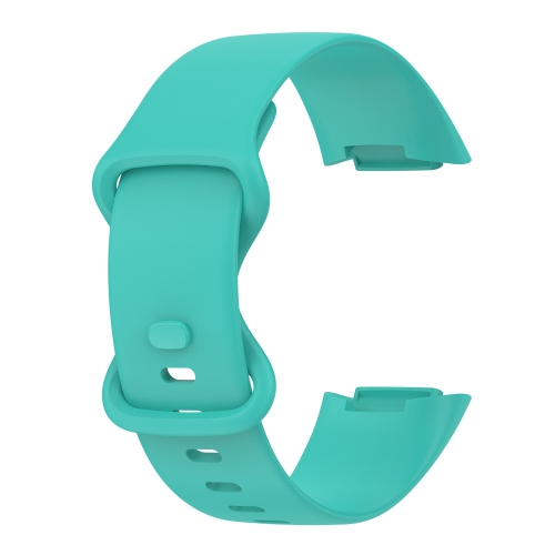 Compatible avec le bracelet ajustable charge 5 de Fitbit, bracelet silicone souple de remplacement pour hommes et femmes - Menthe