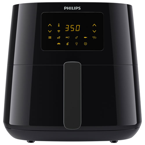 Best Buy: Philips Premium Airfryer XXL, Fat Removal Technology, 3lb/7qt  capacity, Digital- Black Black HD9650/96