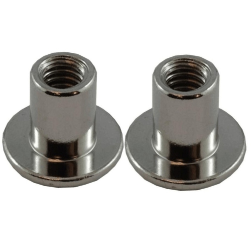 2 Pack 1/4"-20 x 12mm Nickel Plated Connector Cap Nuts