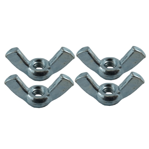 4 Pack #8-32 Zinc Plated Wing Nut