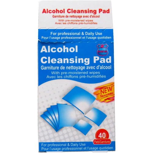 Alcohol Cleansing Wipes - 40 Pack