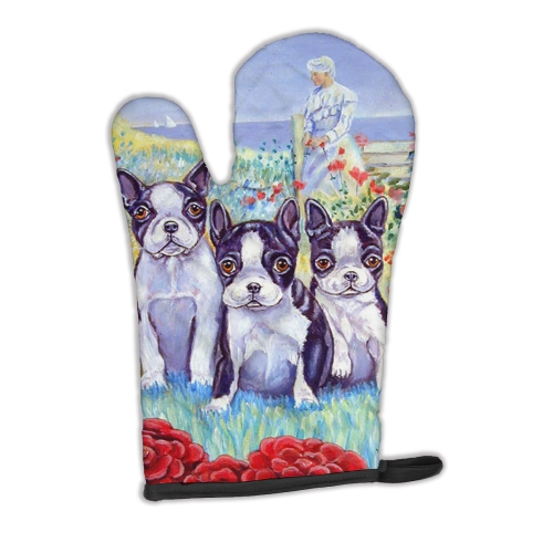 Caroline's Treasures 7005OVMT Boston Terrier Trio Oven Mitt, Large, multicolor