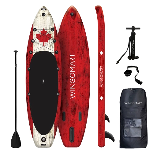 10.5ft Inflatable Stand up Paddle Board 10.5'x32"x6" Premium SUP Accessories & Carry Bag upgraded paddle boards with 3 Fish Fin for Paddling |Youth &