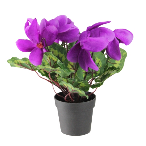 12" Purple Potted Artificial Hedychium Coronarium Floral Arrangement