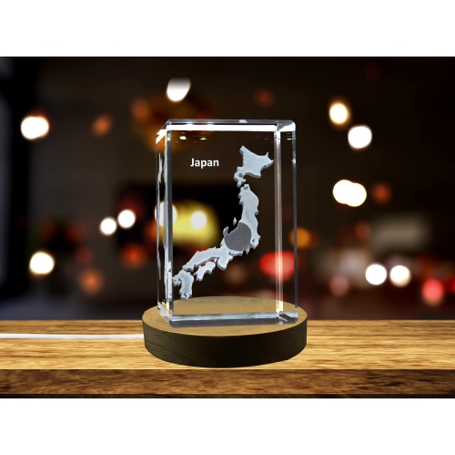 Japon Cristal gravé en 3D Souvenir en cristal gravé en 3D/cadeau/décor/objet de collection/souvenir