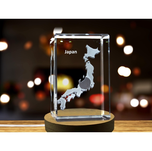 Japon Cristal gravé en 3D Souvenir en cristal gravé en 3D/cadeau/décor/objet de collection/souvenir