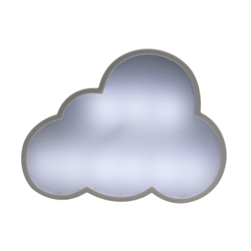 12" Battery Operated LED Lighted Cloud Shaped White Board