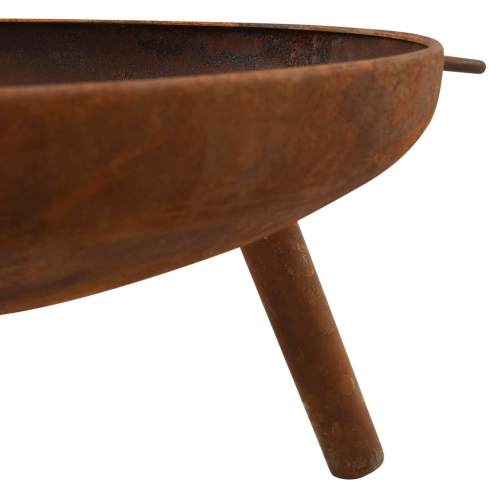 vidaXL Fire Pit 27.6"x23.2"x11" Steel