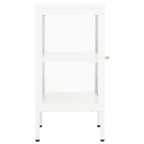 vidaXL Sideboard 14.9"x13.7"x27.5" Metal and Glass