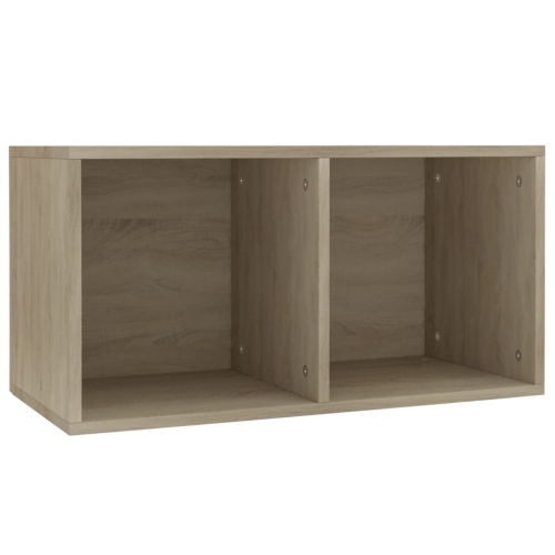 Boîte de rangement en vinyle VidaXL, chêne Sonoma, 28 x 13,4 x 14,2 po