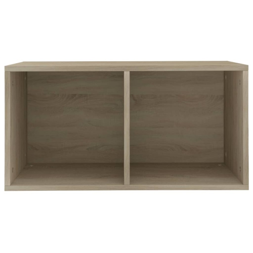Boîte de rangement en vinyle VidaXL, chêne Sonoma, 28 x 13,4 x 14,2 po