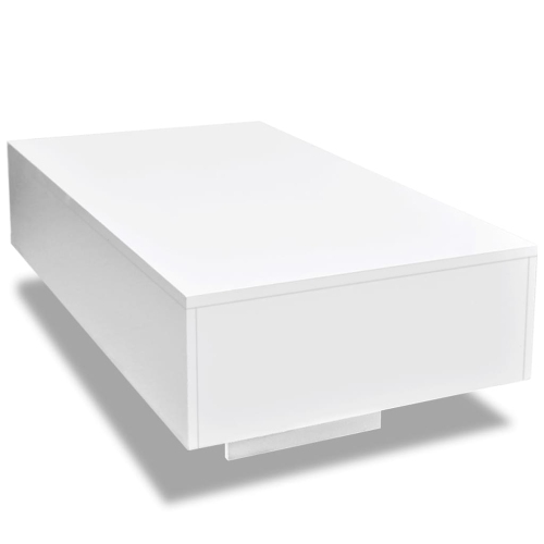 vidaXL Coffee Table High Gloss White