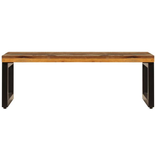 vidaXL Coffee Table 39.4"x19.7"x13.8" Solid Reclaimed Wood and Steel