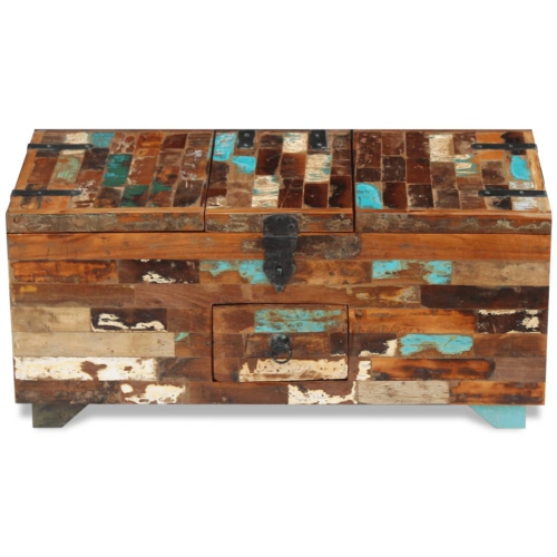 vidaXL Coffee Table Box Chest Solid Reclaimed Wood 31.5"x15.7"x13.8"