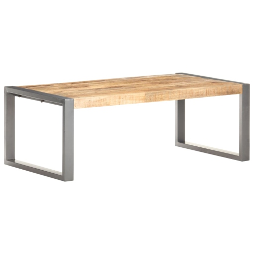 Table basse VidaXL de 43.3 x 23,6 x 15,7 po, bois de manguier brut