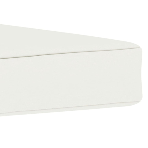 vidaXL Floor Pallet Cushion 23.6"x23.6"x2.4" Cream Fabric