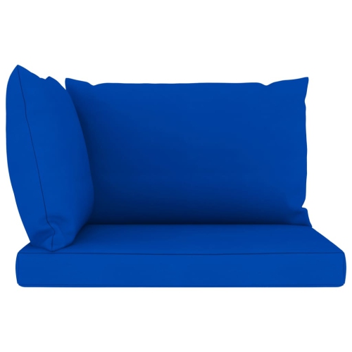 vidaXL Pallet Sofa Cushions 3 pcs Blue Fabric