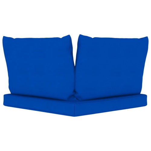 vidaXL Pallet Sofa Cushions 3 pcs Blue Fabric