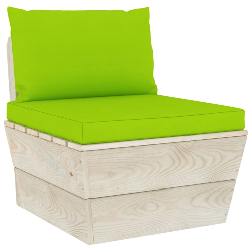 VIDAXL  Pallet Sofa Cushions 2 PCs Bright Green Fabric